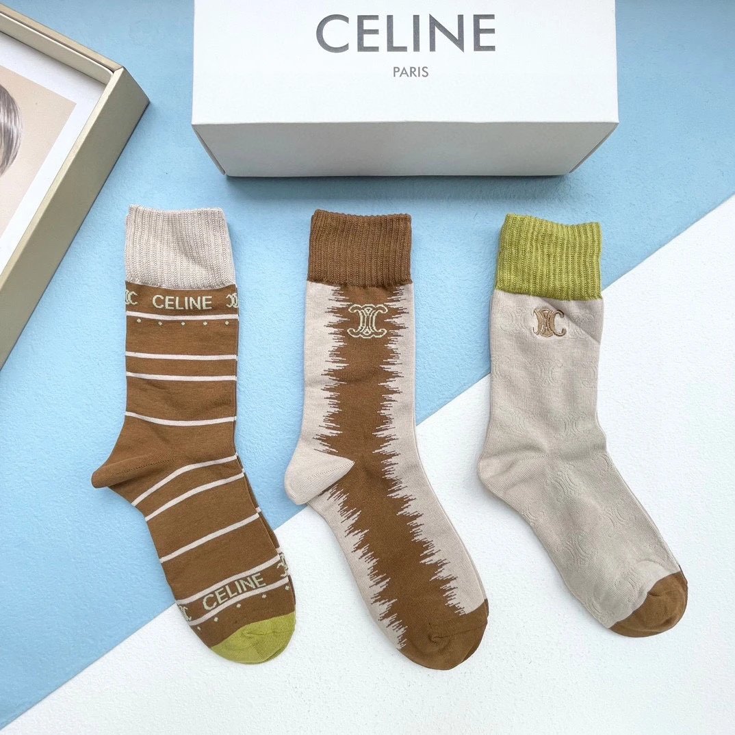 Celine Triomphe Socks