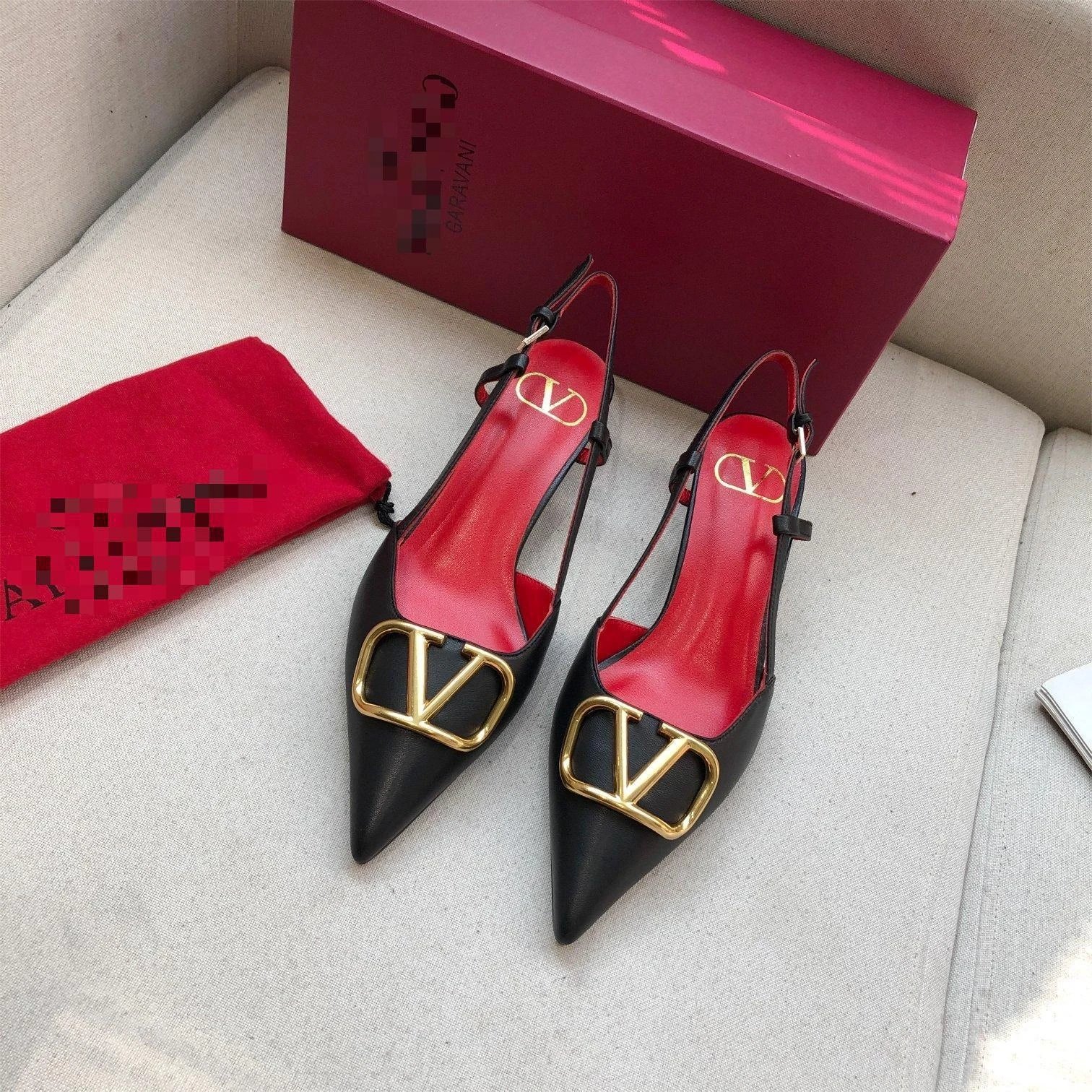 Valentino Garavani VLogo Glow Metallic Nappa Slingback Pumps