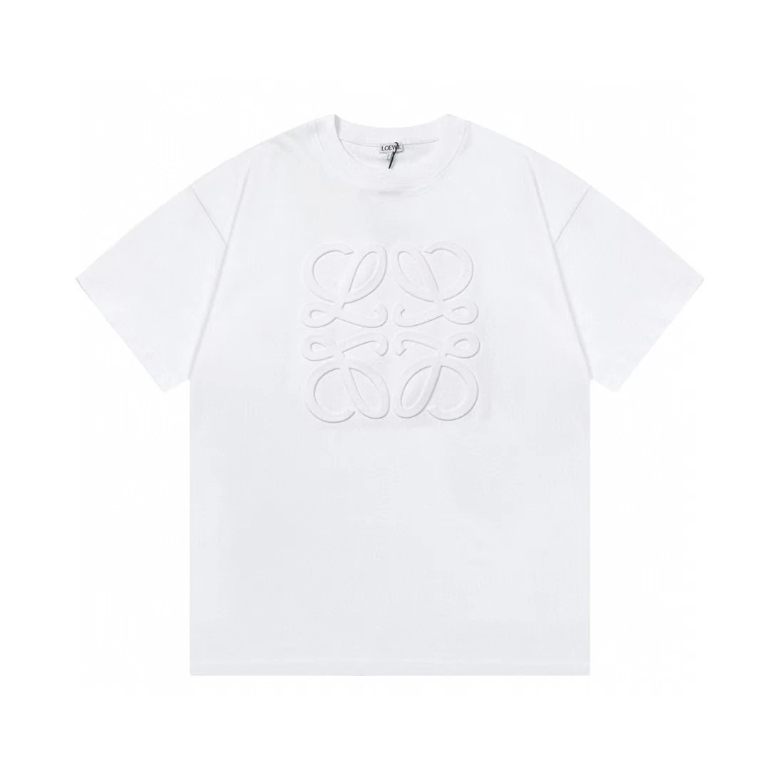 LOEWE Debossed Anagram Fake Pocket T-Shirt Orange