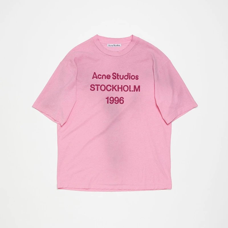 Acne Studios Stockholm 1996 Logo T-Shirt Faded Black