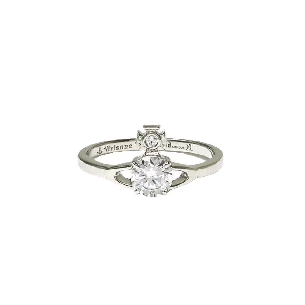 Vivienne Westwood Maitena Open Orb Ring Silver