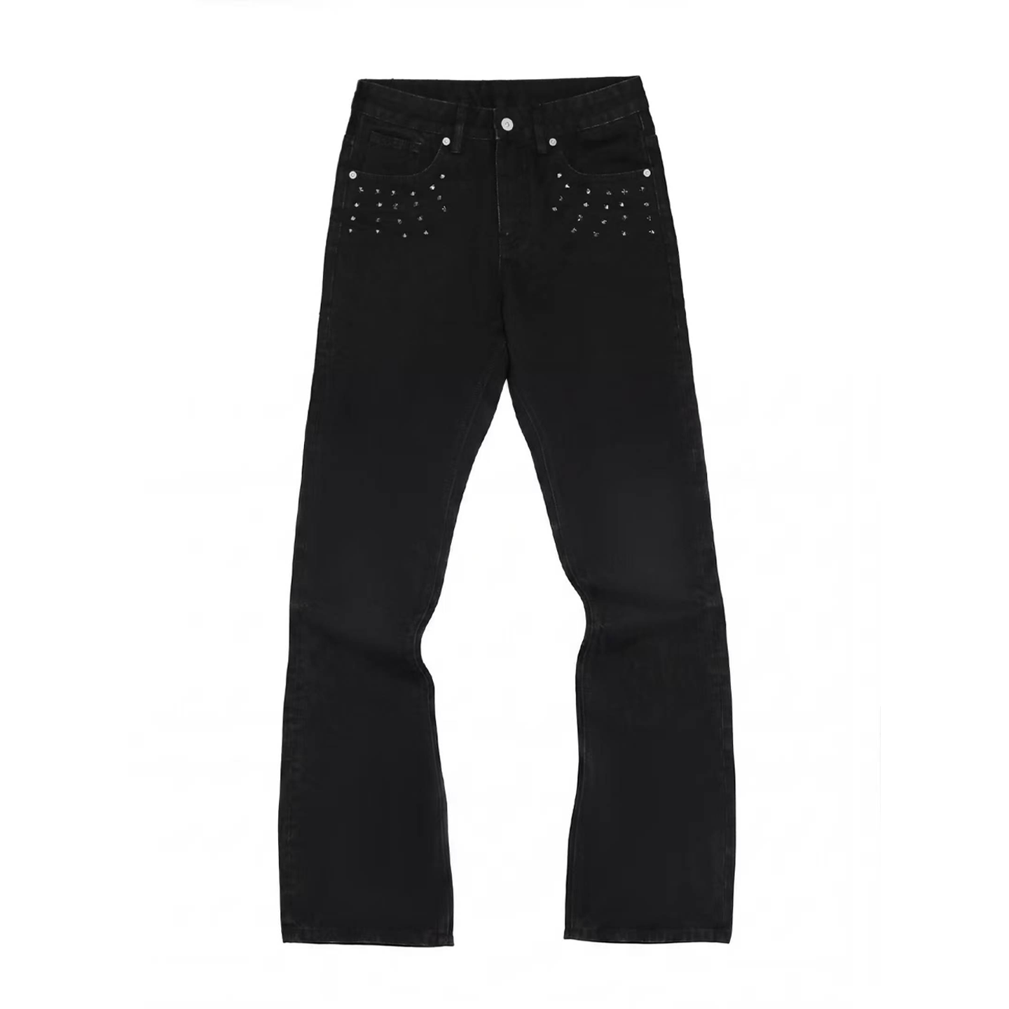 NumbAsia Spike Decorated Flared Jeans