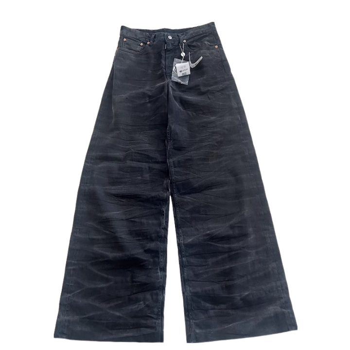MM6 Maison Margiela Crease Oversized Jeans Black