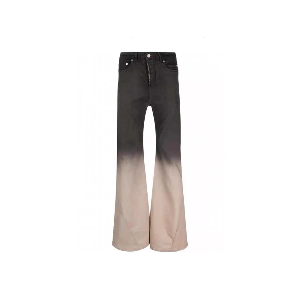 Rick Owens Gradient Fade Flared Jeans