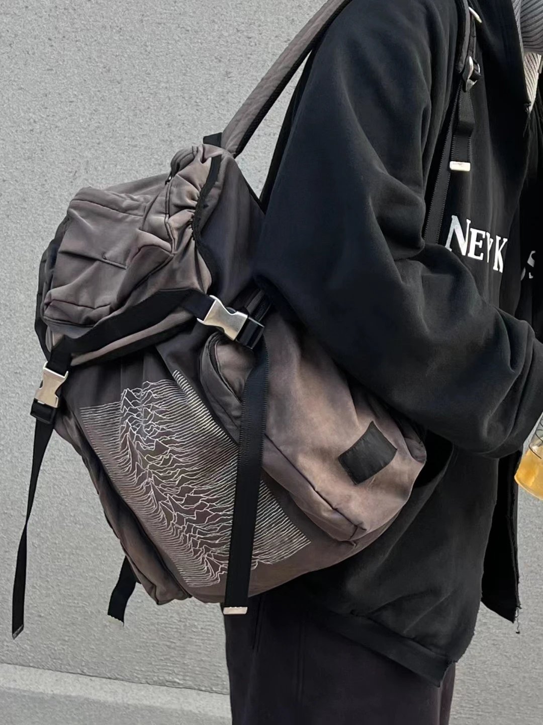 Undercover AW09 'Earmuff Maniac' Joy Division Unknown Pleasures Backpack