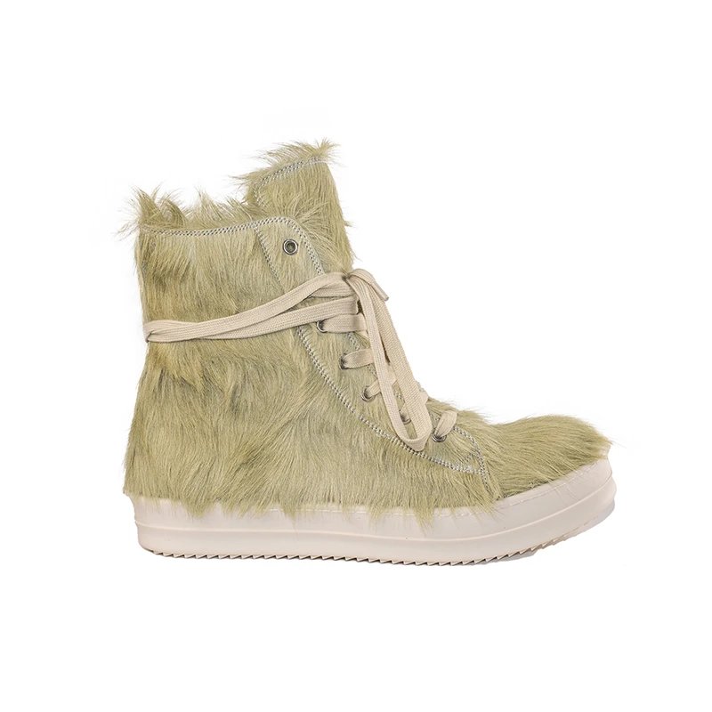 Rick Owens Strobe Low 'Black Cow Fur'