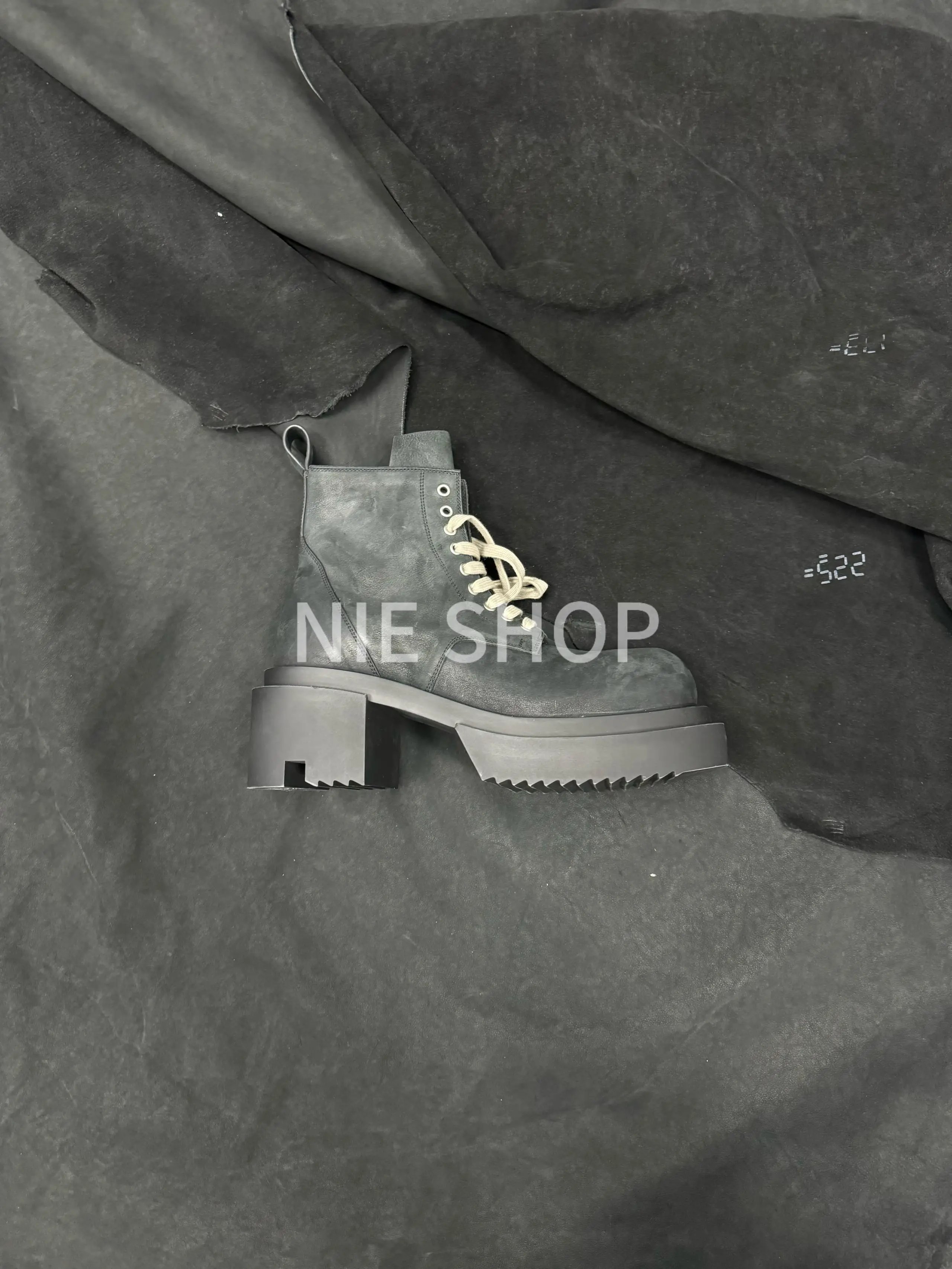 Rick Owens Low Army Bogun Boots Black