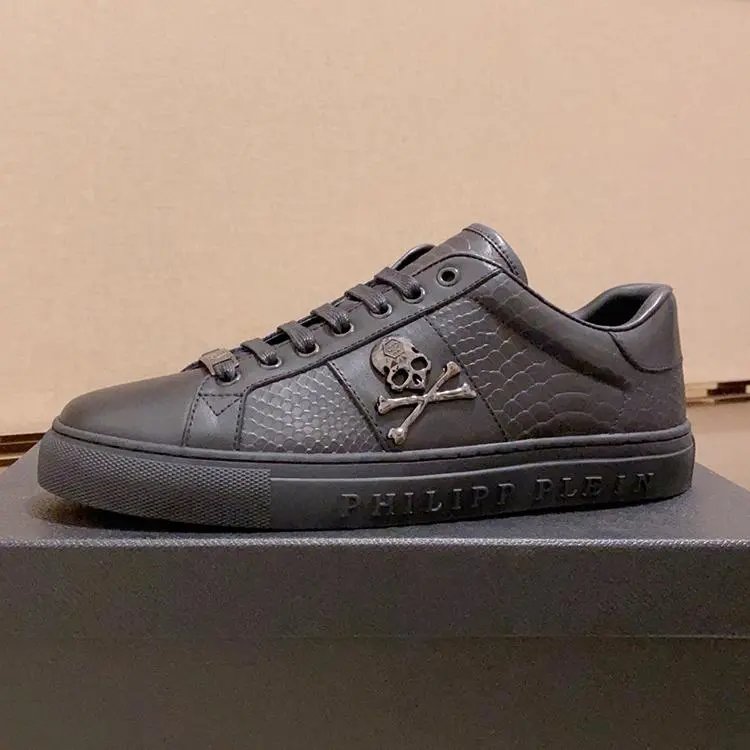 Philipp Plein Talk Slow Low-Top Sneakers Black
