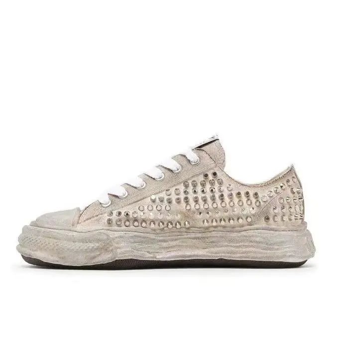 Maison MIHARA YASUHIRO Peterson 23 OG Sole Studded Canvas Low Black
