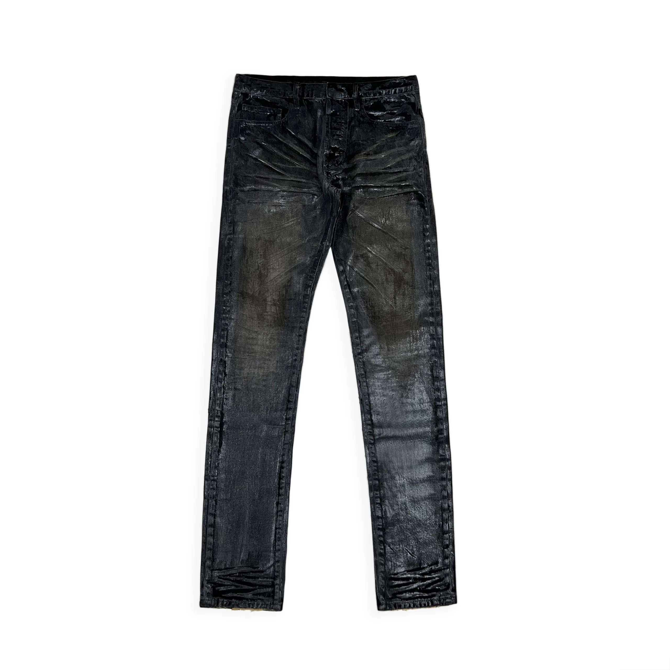 Dior Homme AW03 Luster Waxed Clawmark Jeans Black