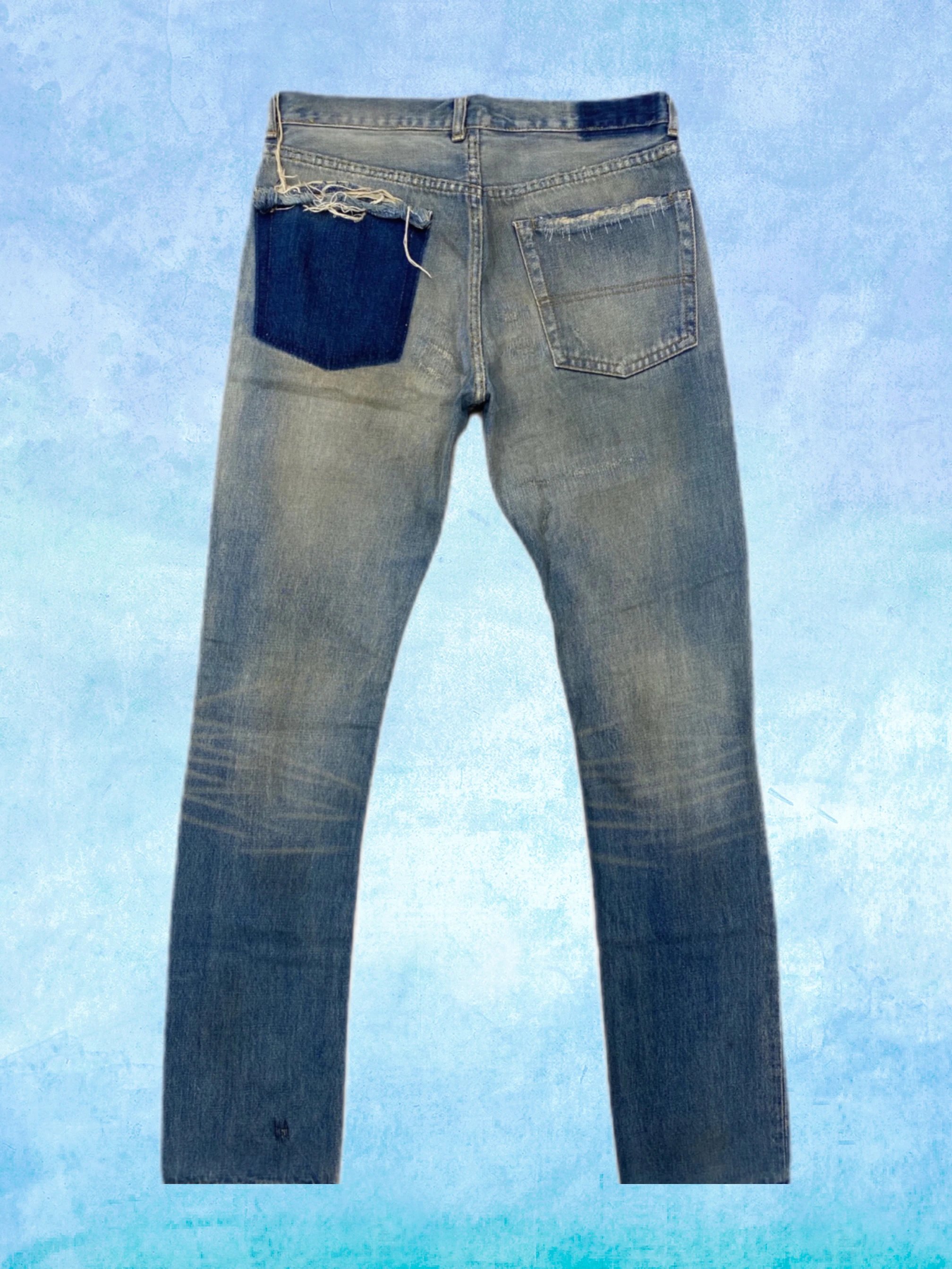 Undercover AW04 'But Beautiful' 68 Red Yarn Denim Jeans