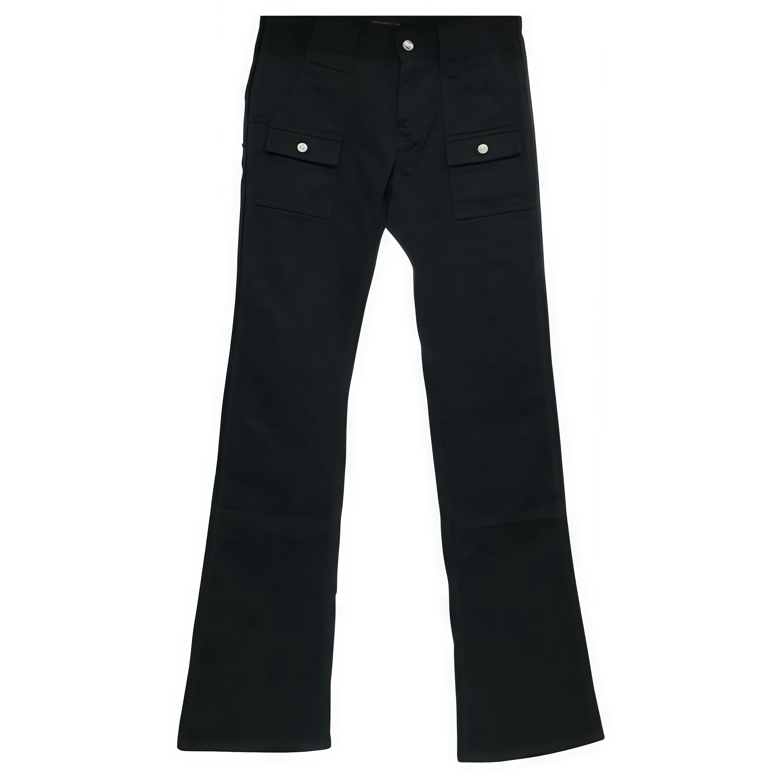 Undercover SS06 "T" Bootcut Flap Pocket Pants Black