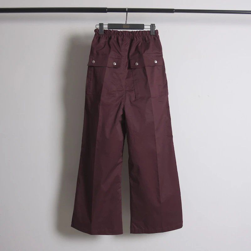Rick Owens Wide Bela Pants Dark Red