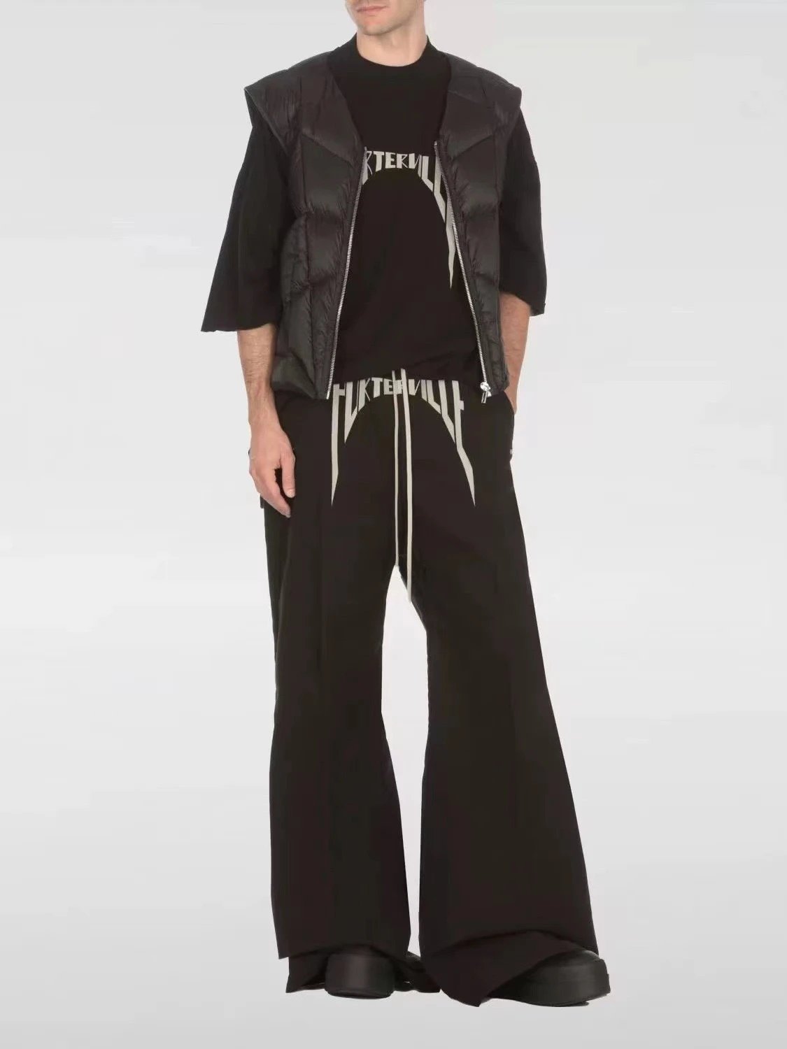 Rick Owens FW24 Porterville Wide Bela Pants Black