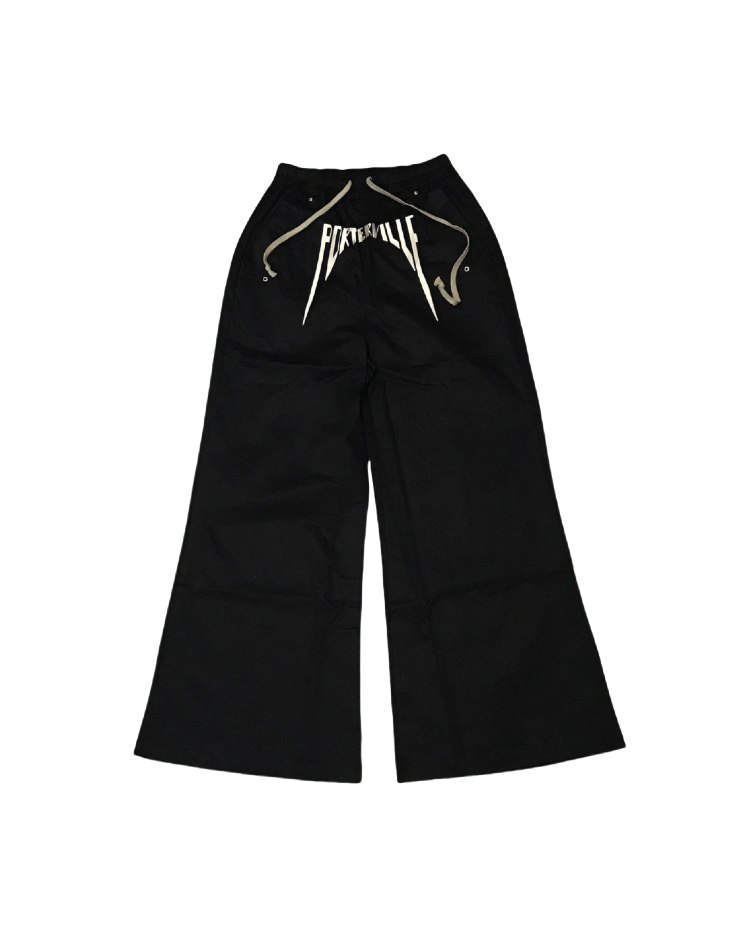 Rick Owens FW24 Porterville Wide Bela Pants Black