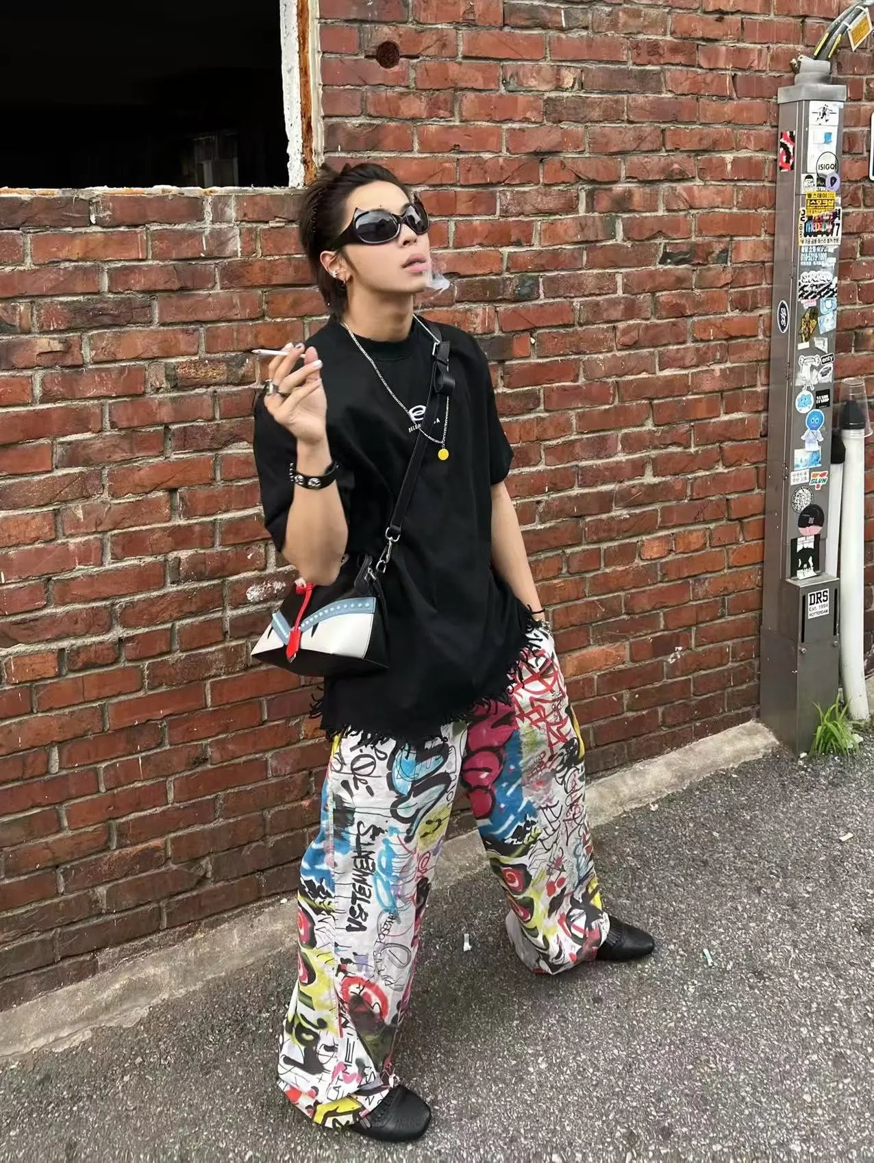 Vetements All Over Graffiti Pyjama Pants