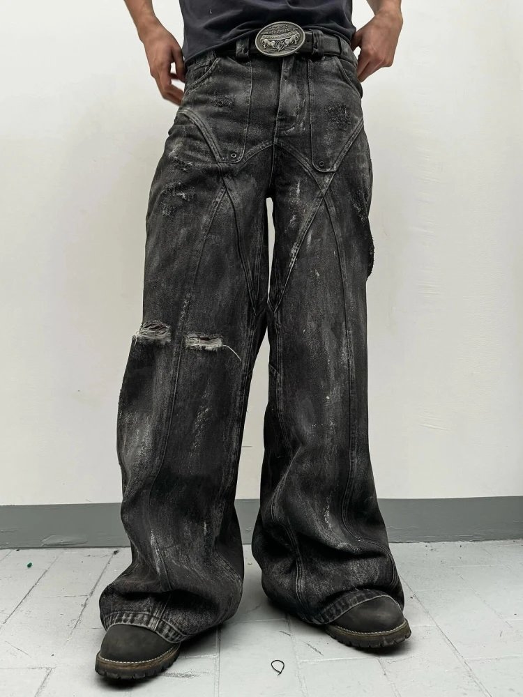 NO/FAITH STUDIOS Black Artisanal Dune Denim