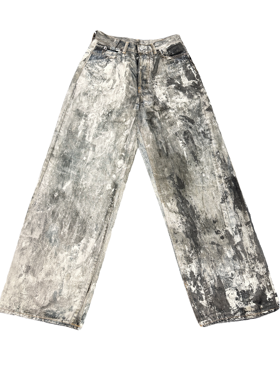 Acne Studios Oil Print Denim Jeans