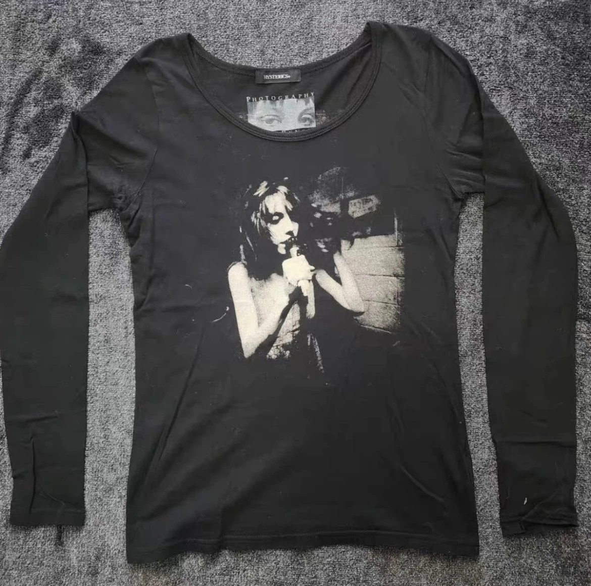 Hysterics Sue Rynski Niagara Print Long Sleeve T-Shirt Black