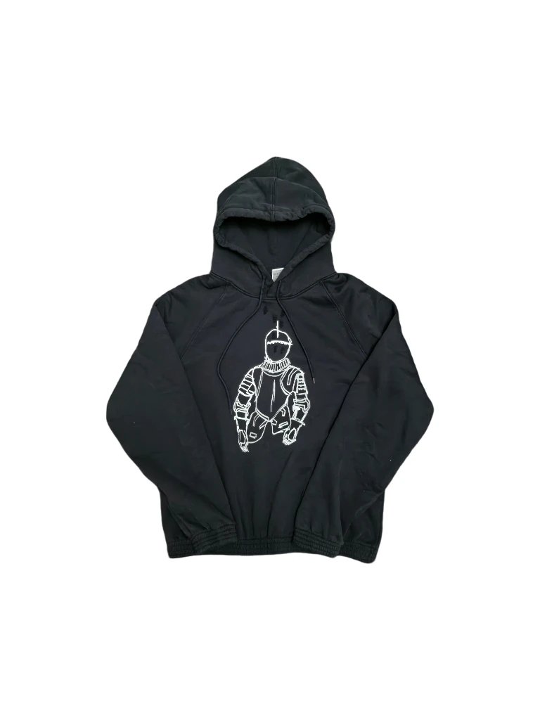 Number (N)ine SS01 Redisun Knight Hoodie Black