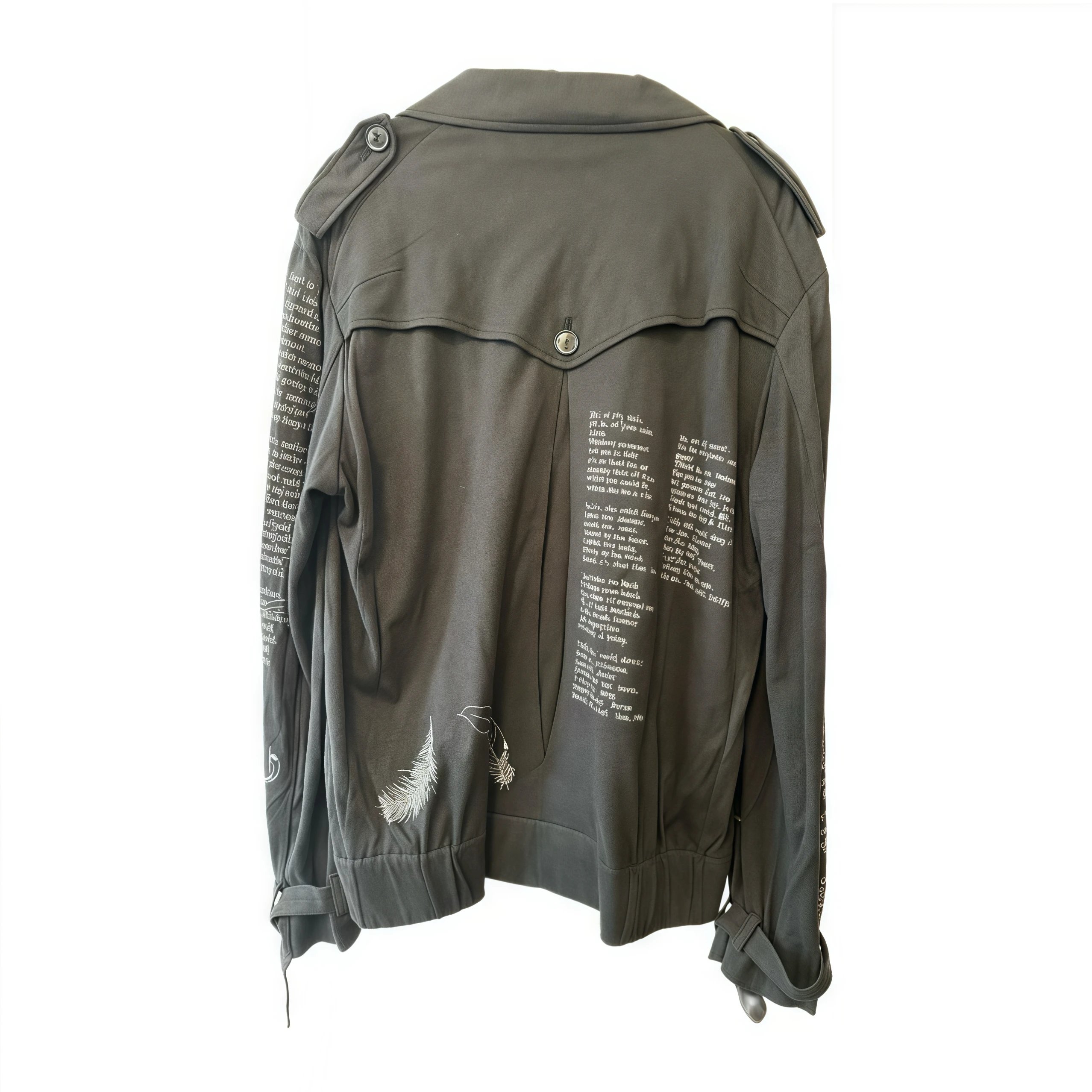Number (N)ine SS08 'Birds' Feather Poetry Jacket