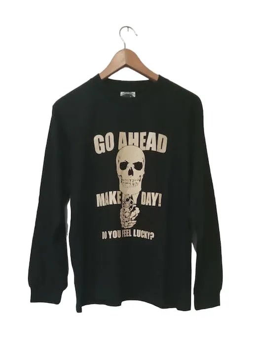 Hysteric Glamour Go Ahead Make My Day Pistol Skull Longsleeve T-Shirt Black