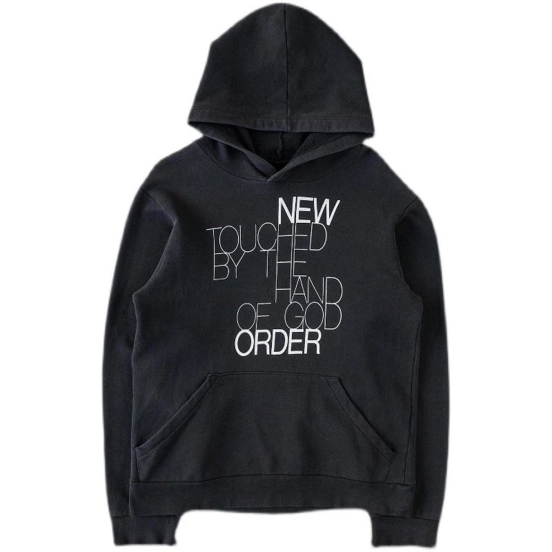 Raf Simons AW03 'Closer' New Order Touched by the Hand of God Hoodie