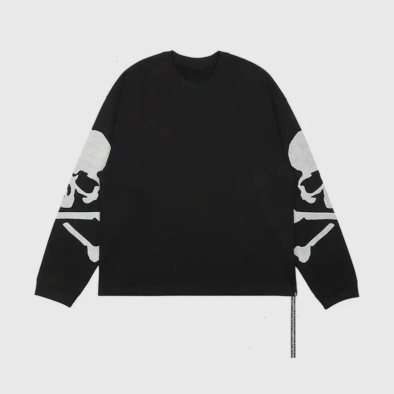 MASTERMIND WORLD Skull Print Long Sleeve T-Shirt Black