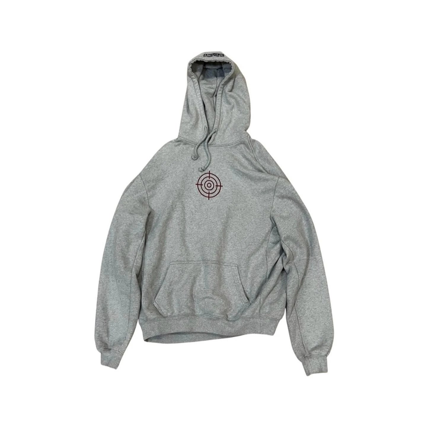 Vetements Eleven Inch Gun Club Hoodie Grey