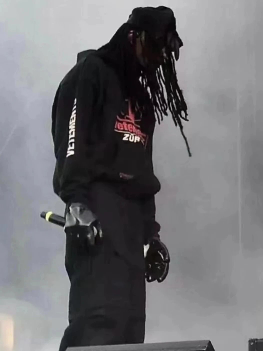 Vetements SS18 Zurich Reversible Zip-Up Hoodie Black
