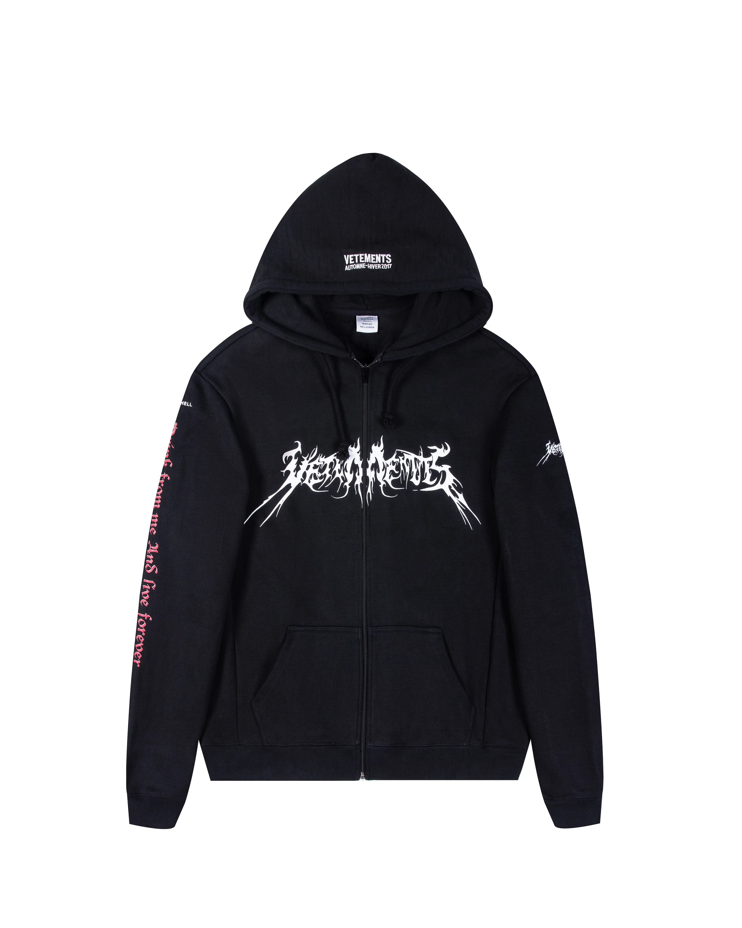 Vetements AW16 Total Fucking Darkness Hoodie Black