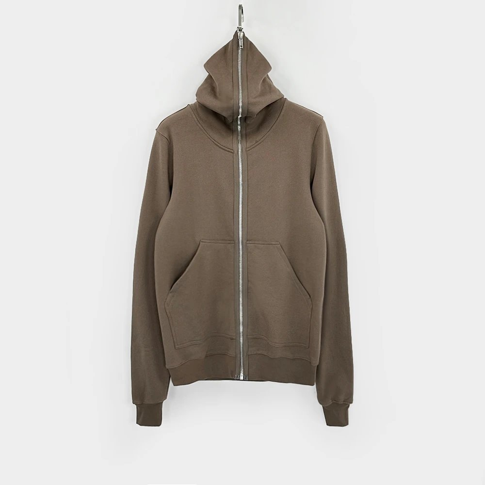 Rick Owens Full Zip Hoodie Black