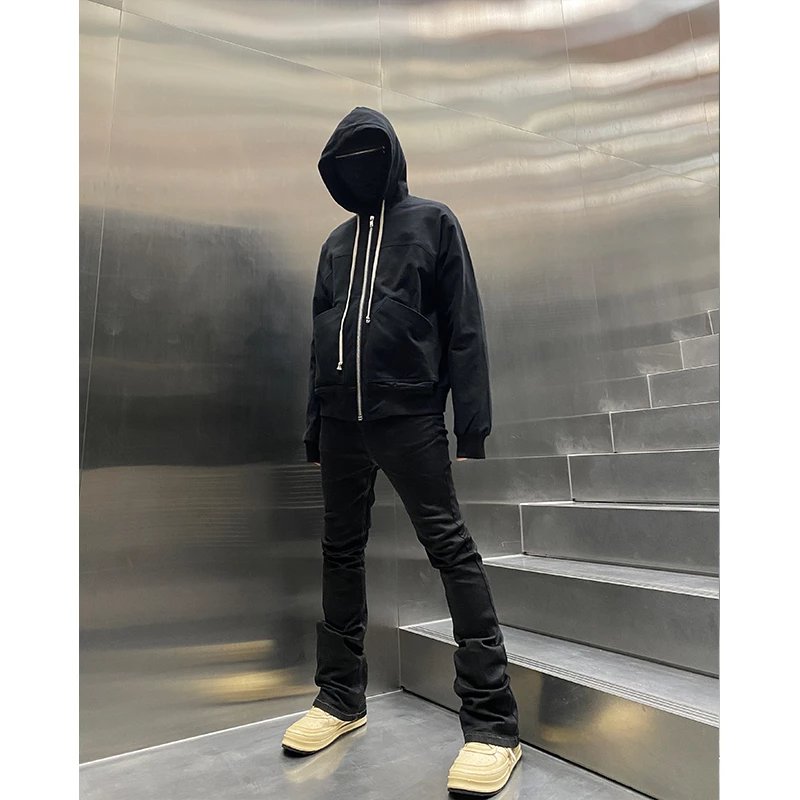 Rick Owens DRKSHDW Jason's Full-Zip Hoodie Black