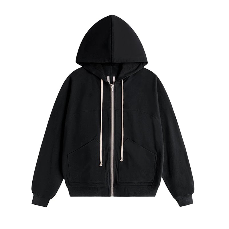 Rick Owens DRKSHDW Jason's Full-Zip Hoodie Black