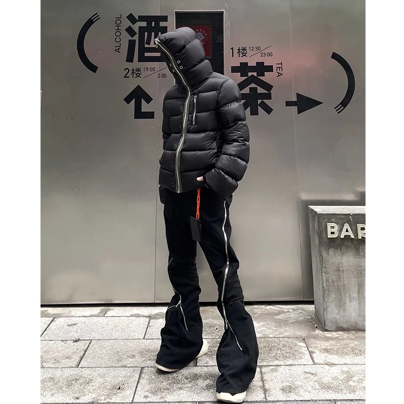 Rick Owens FW22 Strobe Gimp Down Puffer Jacket Black
