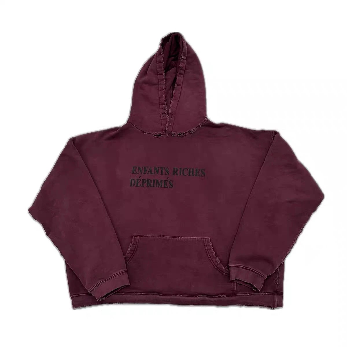 Enfants Riches Déprimés Distressed Classic Logo Hoodie