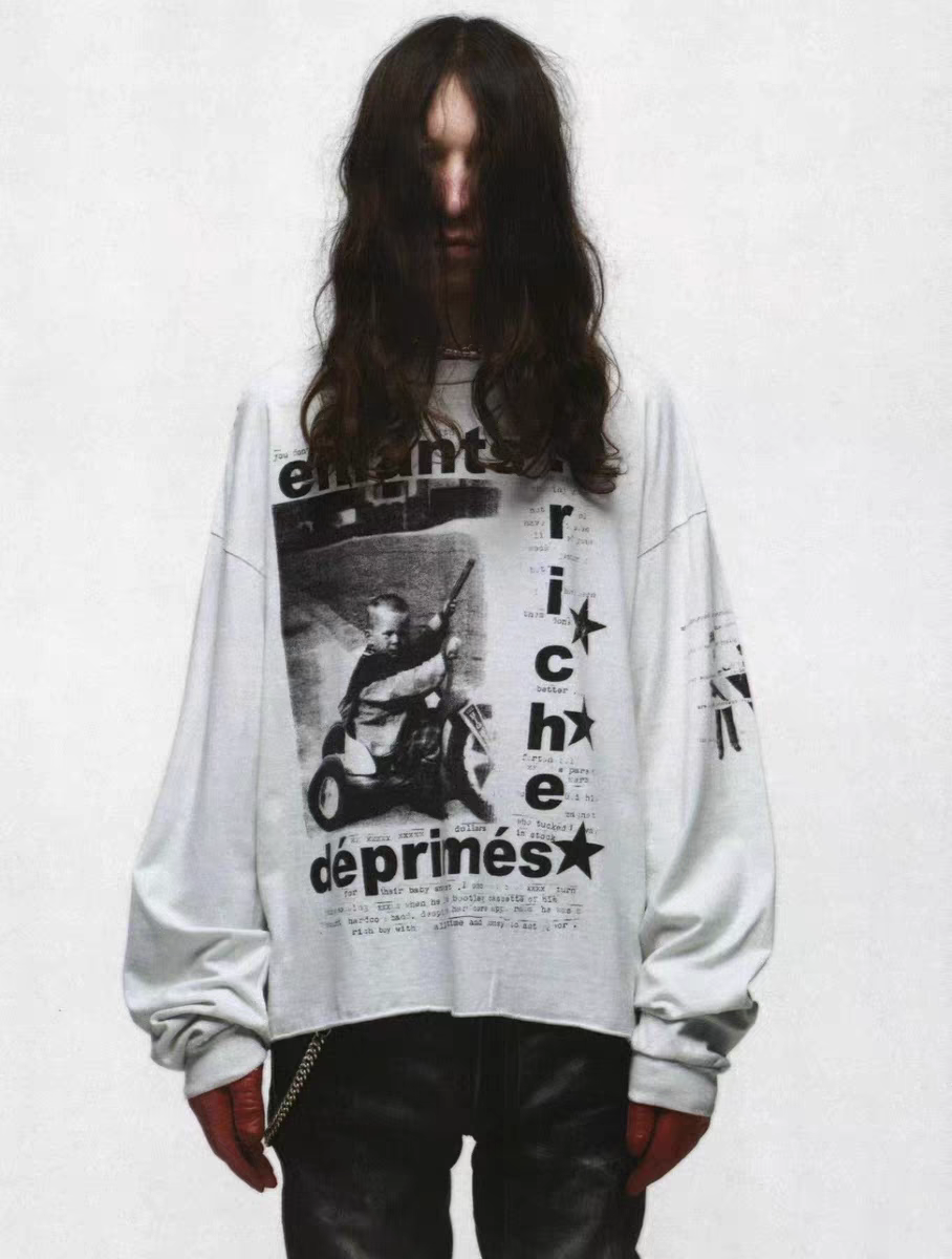 Enfants Riches Déprimés My Underground / Tricycle Long Sleeve T-Shirt Grey