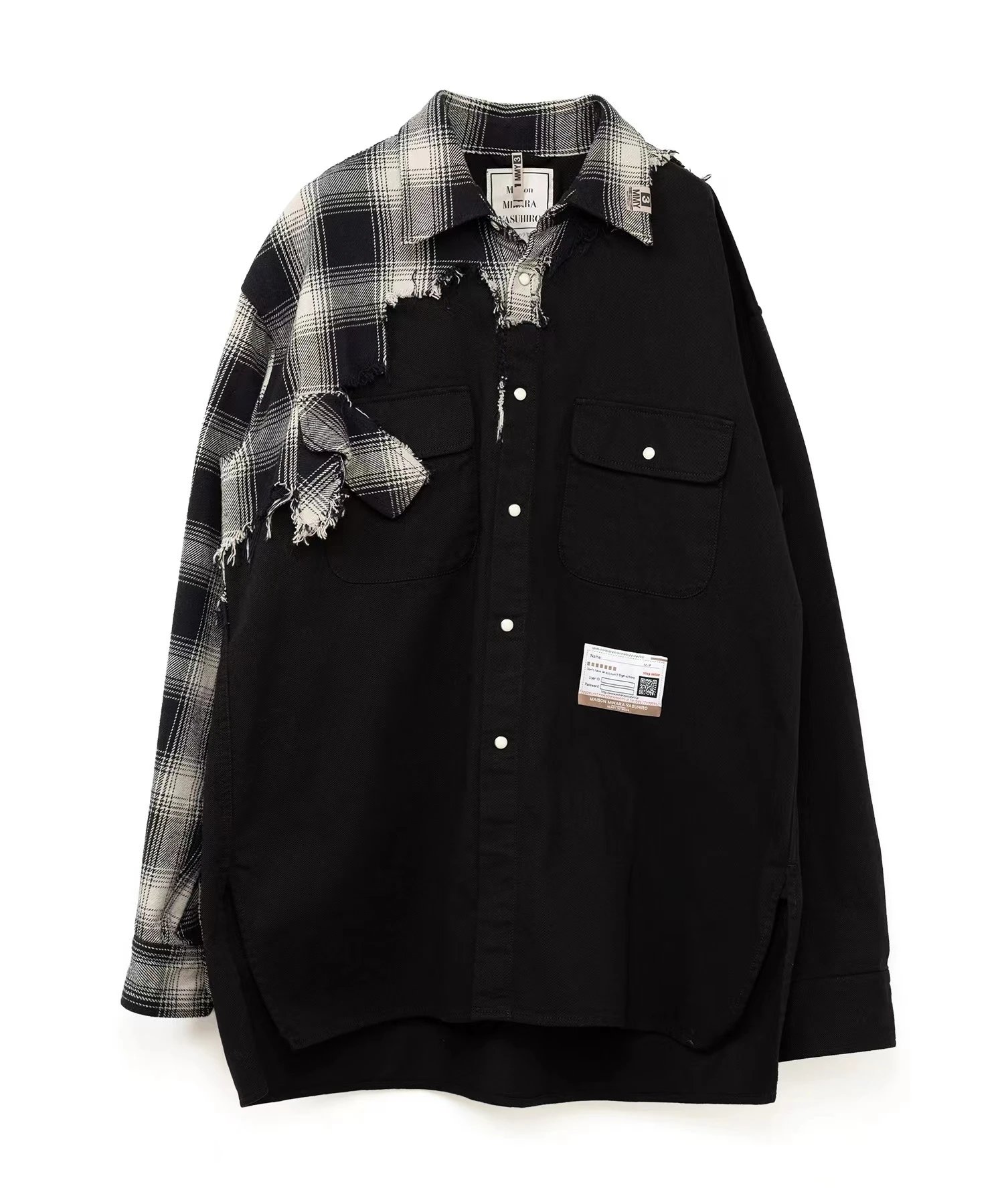 Maison MIHARA YASUHIRO Half Broken Shirt Black