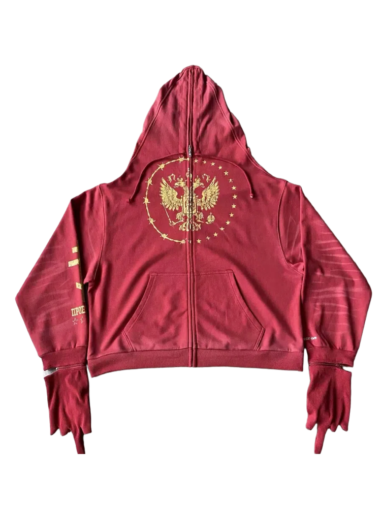 Project G/R Double Eagle Glove Full-Zip Hoodie Red