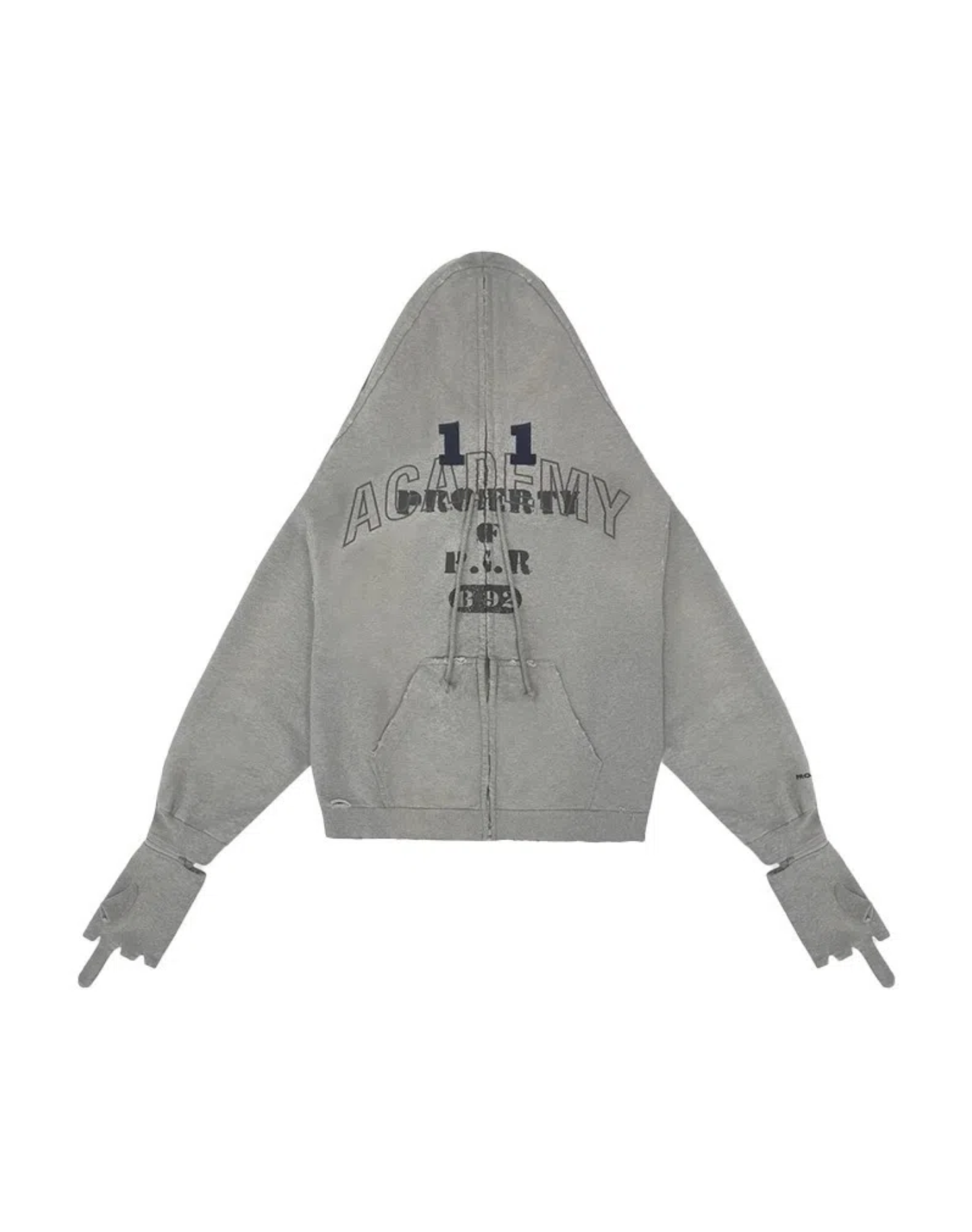 PROJECT G/R Zygon Zip Hoodie Black