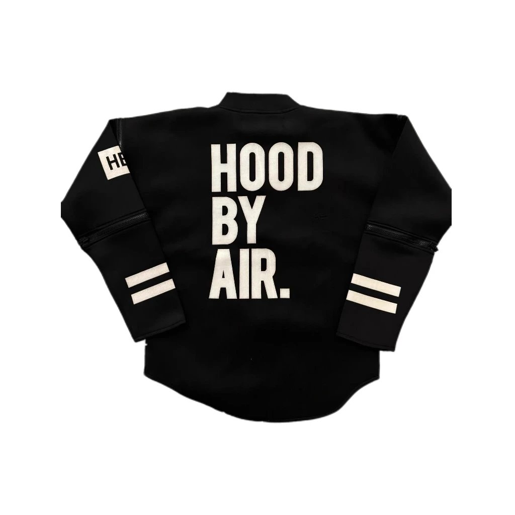 Hood By Air Neoprene Detachable Sleeve Jacket Black
