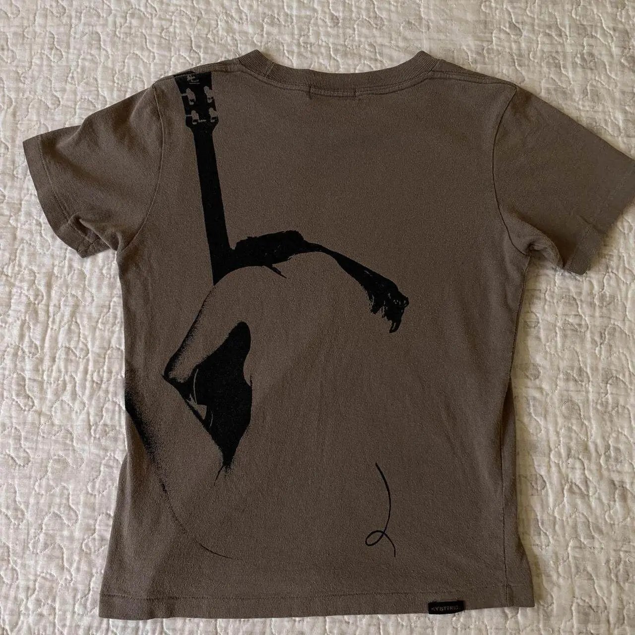 Hysteric Glamour Guitar Girl T-Shirt Brown