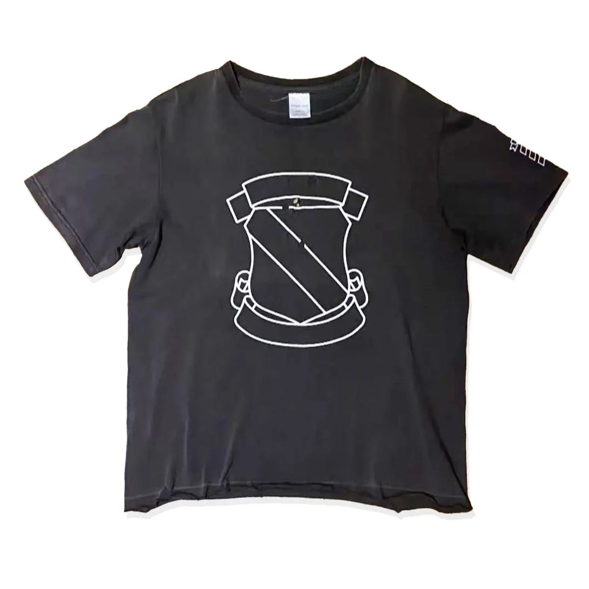 Number (N)ine Emblem Distressed Shield T-Shirt Black