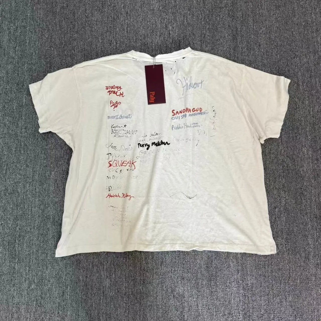 Paly Hollywood Signature Tee Vintage Cream