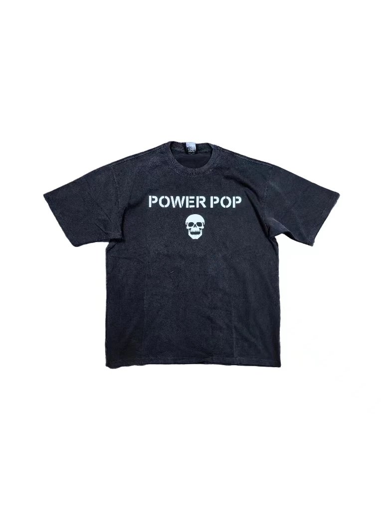 Number (N)ine Power Pop T-Shirt Washed Black