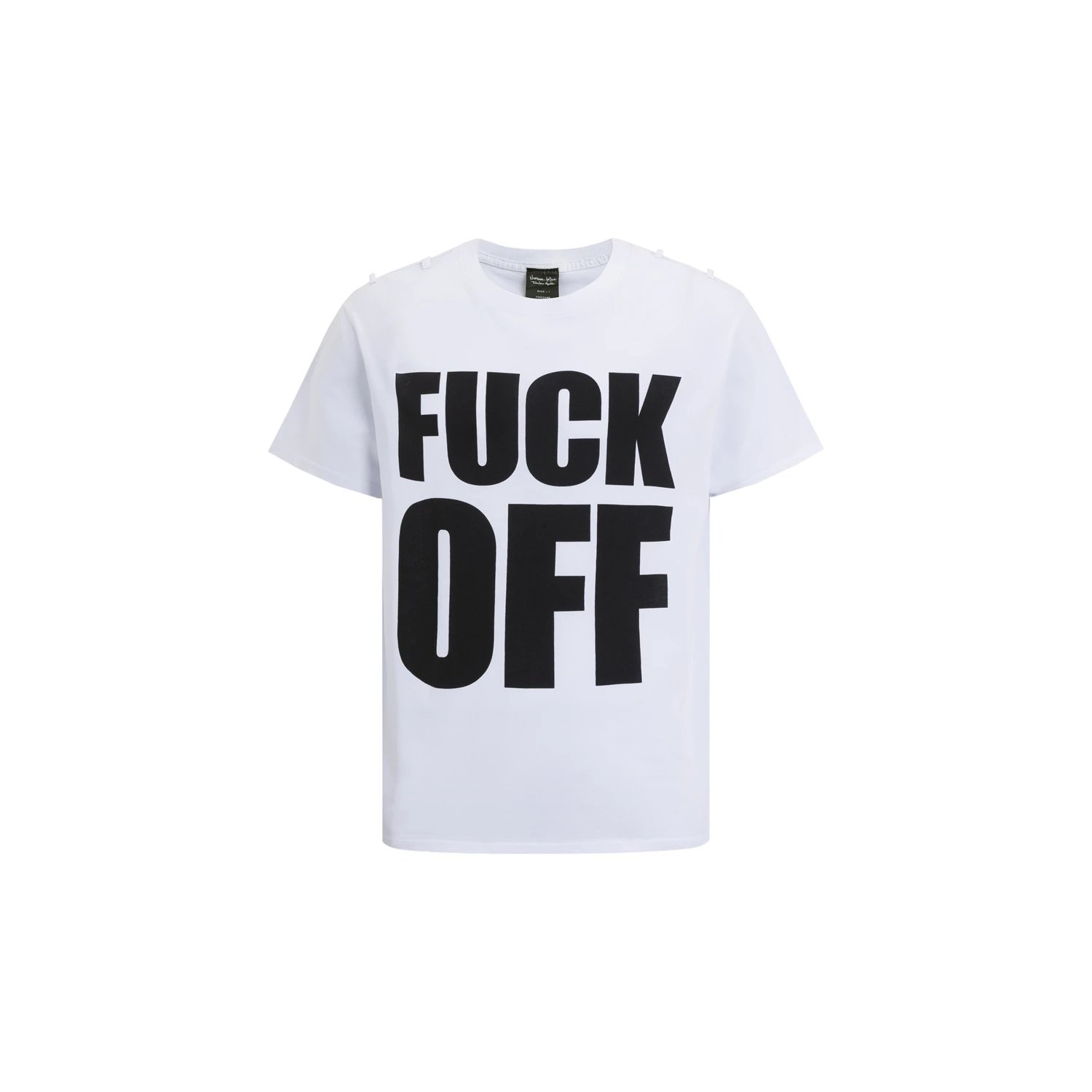 Number (N)ine Fuck Off T-Shirt White