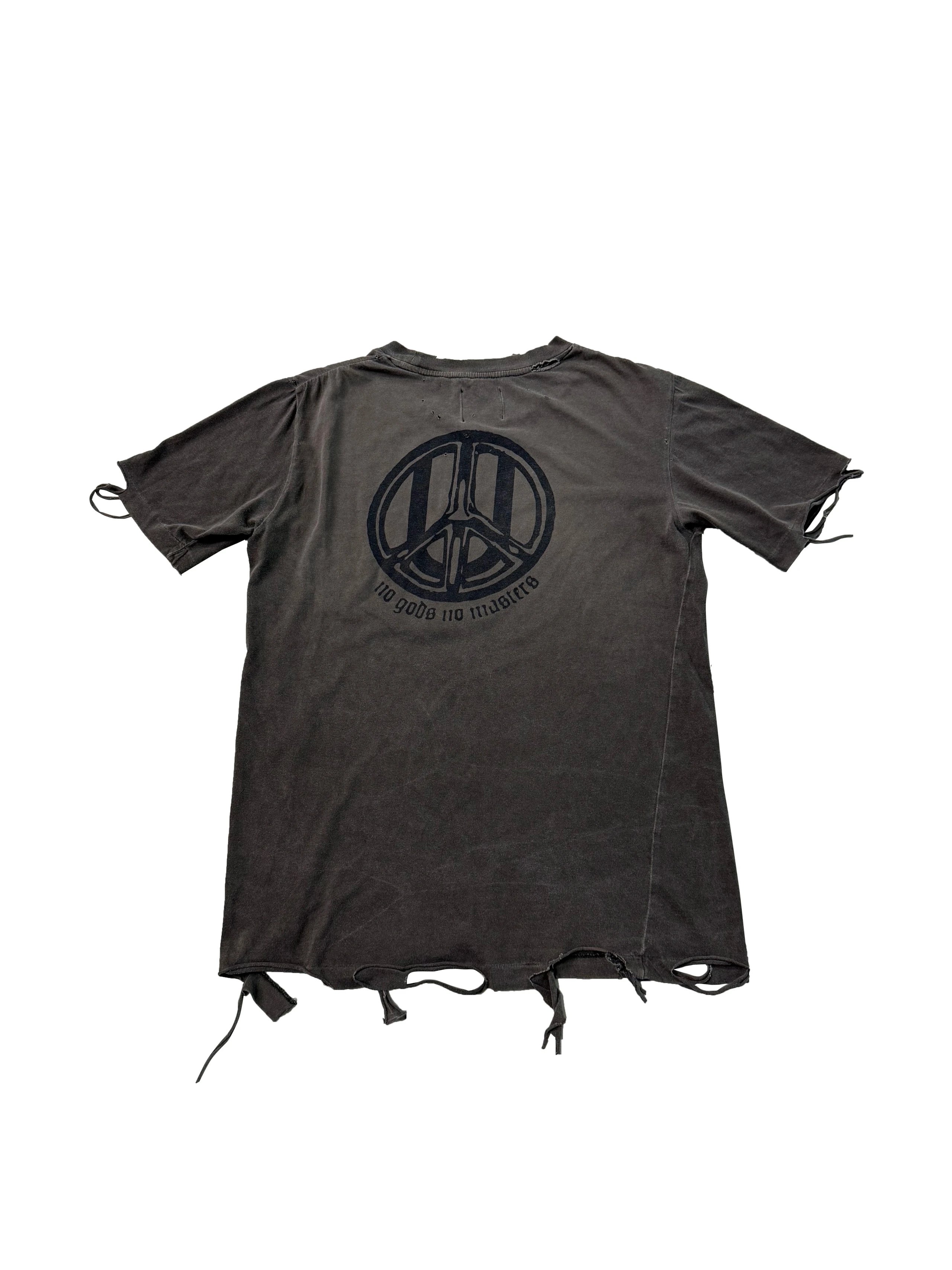Undercover SS03 Scab No Gods No Masters Distressed T-Shirt