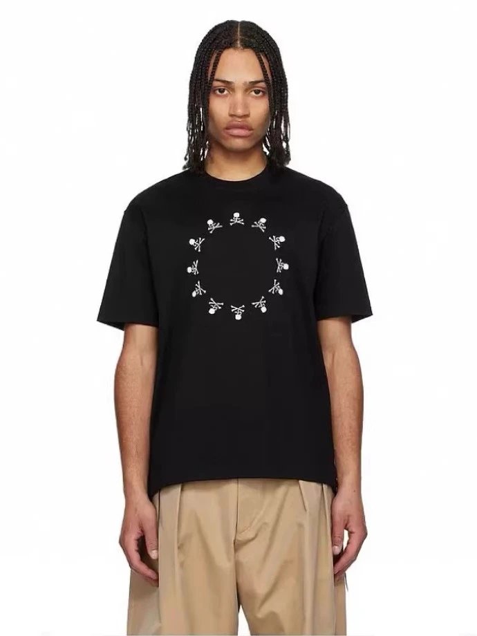 MASTERMIND WORLD x Vanson Bone Boxy Fit T-Shirt Black