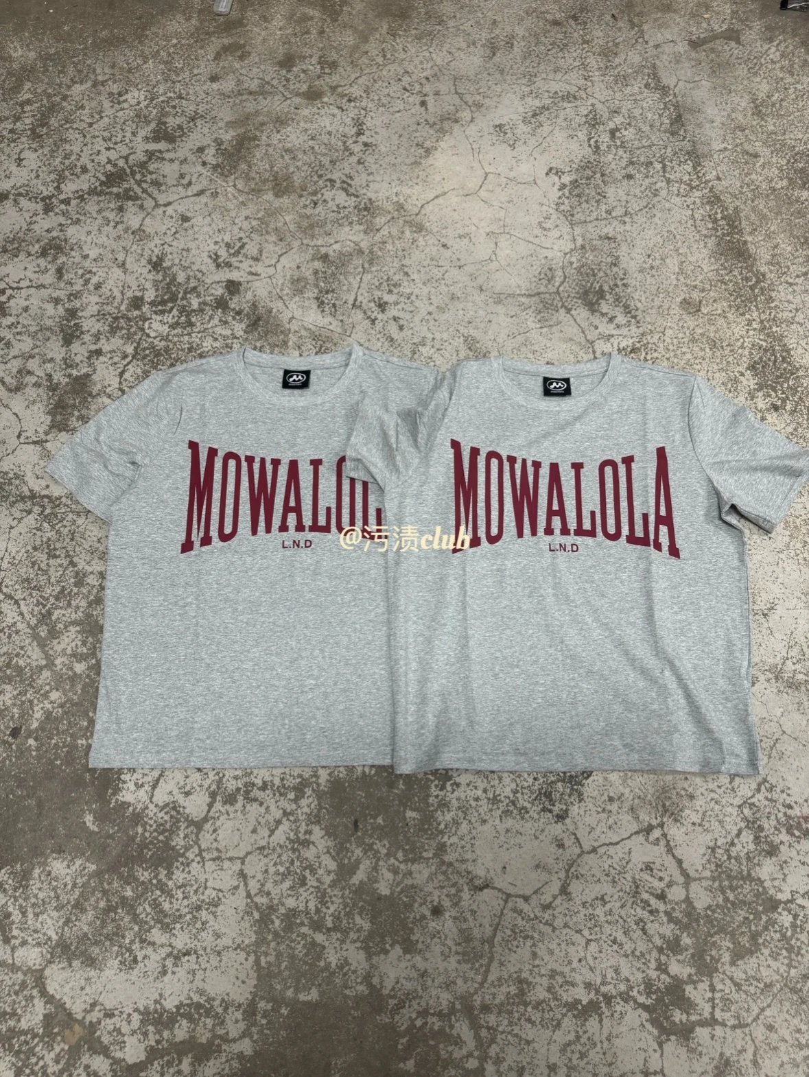 Mowalola L.N.D Logo Sweat T-Shirt Grey