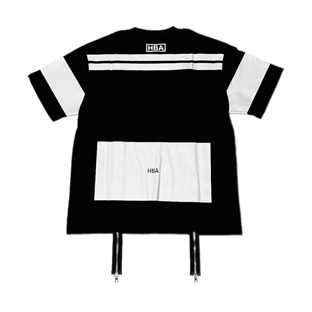 Hood By Air Double Zip T-Shirt Black/White